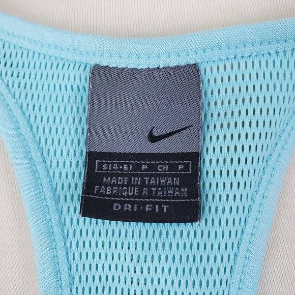 Nike Dri Fit Striped Mesh Back Athletic Crop Tank - Picture 11 of 13